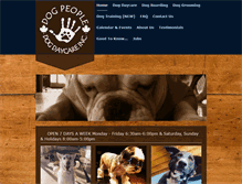Tablet Screenshot of dogpeopledogdaycare.com